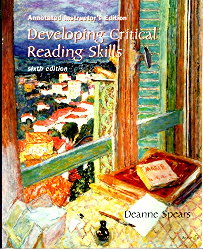 Imagen de archivo de Developing Critical Reading Skills a la venta por HPB-Red