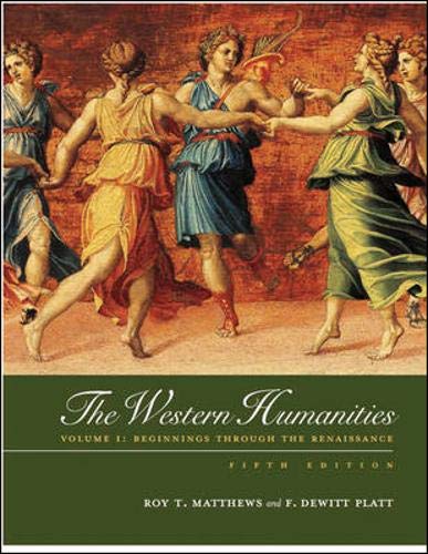 Stock image for Western Humanities, Volume 1 for sale by HPB-Red