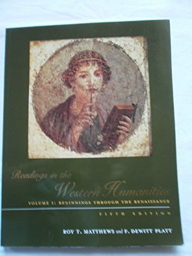 Stock image for Readings in the Western Humanities, Volume 1 for sale by Bookmonger.Ltd