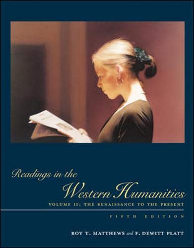 Stock image for Readings in the Western Humanities, Volume 2 for sale by SecondSale