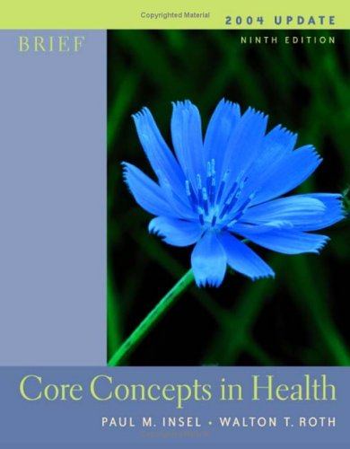 Beispielbild fr Core Concepts in Health: With Powerweb zum Verkauf von Anderson Book