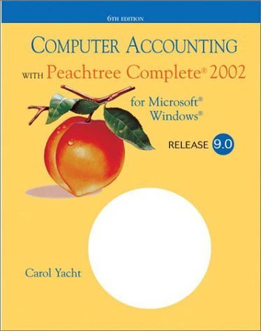 9780072561777: Computer Accounting with Peachtree Complete 2002 Release 9.0 CD