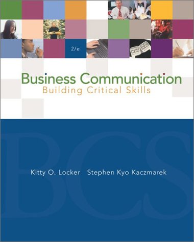 9780072562194: Business Communication: Building Critical Skills