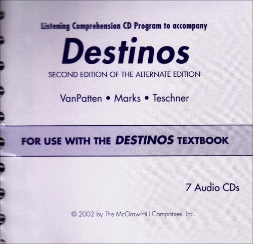 9780072562569: Destinos Listening Comprehension CD Program: For Use with the Destinos Textbook