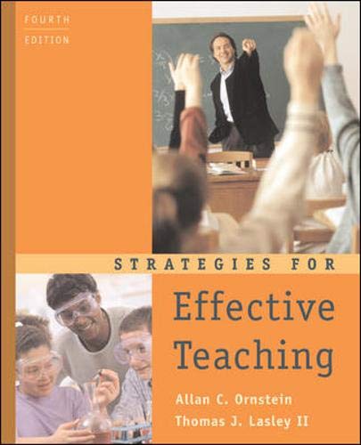 Beispielbild fr Strategies for Effective Teaching zum Verkauf von Better World Books