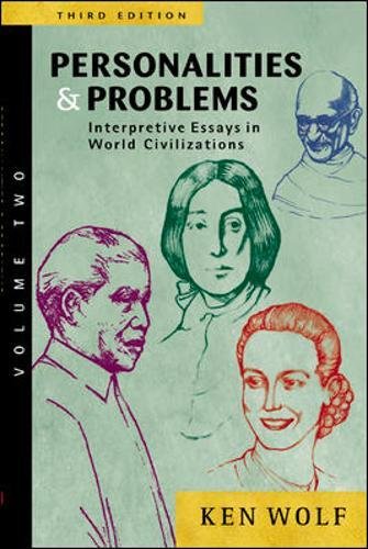 Beispielbild fr Personalities and Problems : Interpretive Essays in World Civilizations zum Verkauf von Better World Books