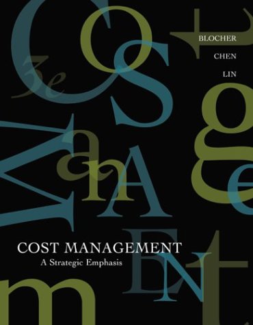 Stock image for Cost Management: A Strategic Emphasis for sale by BookHolders