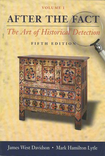 Stock image for After the Fact: The Art of Historical Detection, Volume I for sale by BooksRun