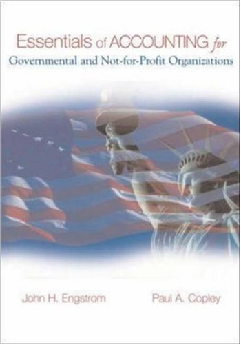 Imagen de archivo de Essentials of Accounting for Governmental and Not-For-Profit Organizations a la venta por ThriftBooks-Atlanta