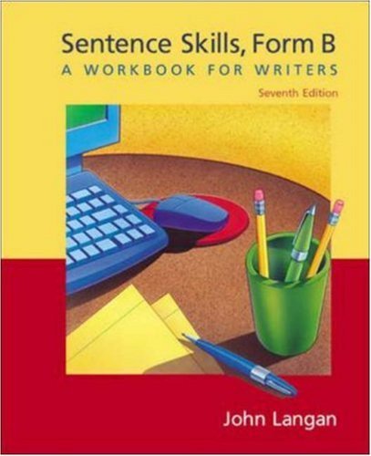 9780072820874: Sentence Skills: A Workbook for Writers, Form B