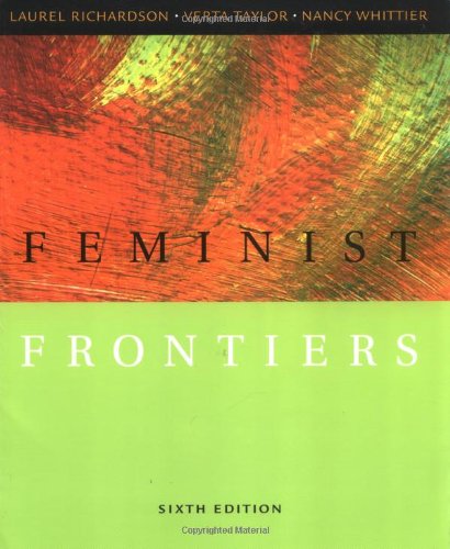 Beispielbild fr Feminist Frontiers zum Verkauf von Better World Books