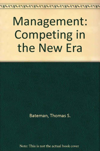 Stock image for Management: Competing in the New Era, Fifth Package Edition for sale by HPB-Red