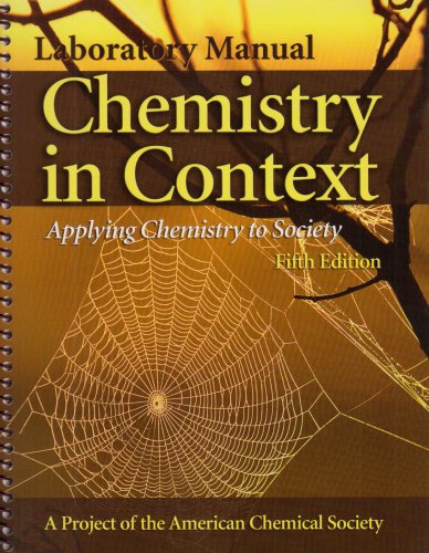 Beispielbild fr Laboratory Manual to Accompany Chemistry in Context : Applying Chemistry to Society zum Verkauf von Better World Books