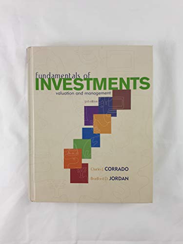 9780072829198: Fundamentals of Investments: Valuation and Management (The Mcgraw-Hill/Irwin Series in Finance, Insurance, and Real Estate)