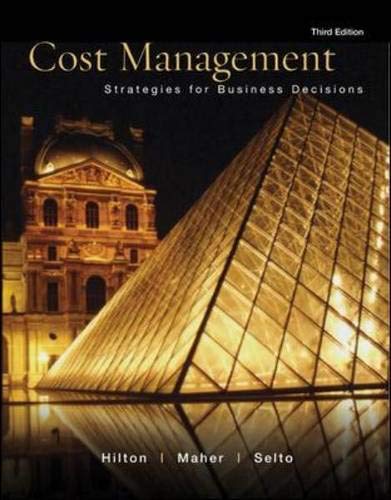 Stock image for Cost Management: Strategies for Business Decisions for sale by Hawking Books