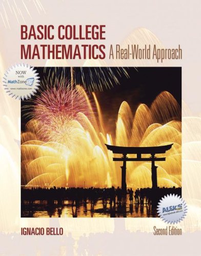 Beispielbild fr Basic College Mathematics: A Real-World Approach zum Verkauf von ThriftBooks-Dallas