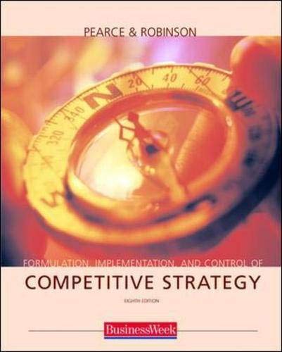 Imagen de archivo de Formulation, Implementation and Control of Competitive Strategy with Powerweb and Business Week Card a la venta por ThriftBooks-Atlanta