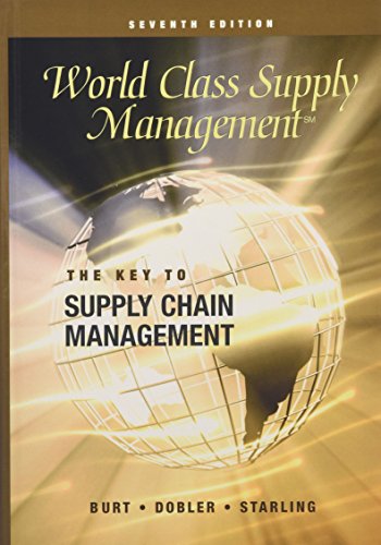 9780072831566: World Class Supply Management: The Key to Supply Chain Management with Student CD (Cases)