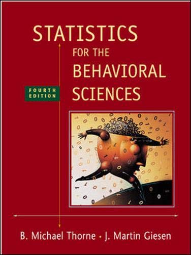 9780072832518: Statistics for the Behavioral Sciences