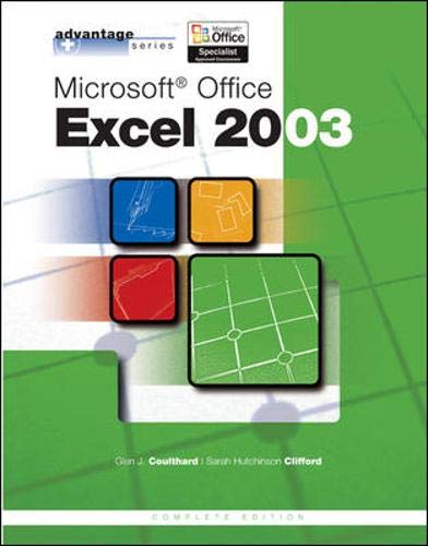 Stock image for Advantage Series: Microsoft Office Excel 2003, Complete Edition for sale by HPB-Red
