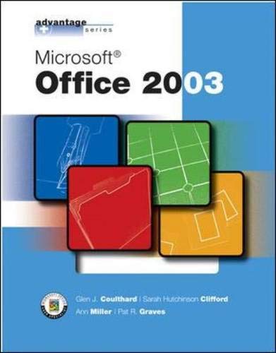 Beispielbild fr Advantage Series: Microsoft Office 2003 zum Verkauf von Ergodebooks