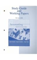 Imagen de archivo de Study Guide/Working Papers for Use with Accounting: What the Numbers Mean a la venta por ThriftBooks-Atlanta