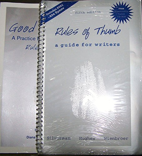 Imagen de archivo de Rules Of Thumb: A Guide For Writers, With Apa (text) [Fifth Edition] a la venta por Frenchboro Books