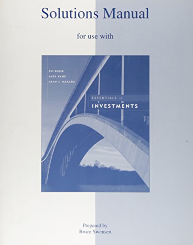 Imagen de archivo de Solutions Manual to accompany Essentials of Investments a la venta por ZBK Books
