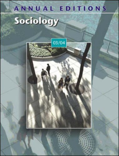 Stock image for Annual Editions : Sociology 03/04 for sale by Better World Books