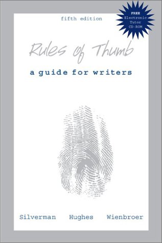 Imagen de archivo de Rules of Thumb: A Guide for Writers, 5th Edition a la venta por HPB-Red