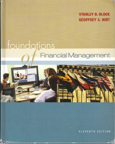 Imagen de archivo de Foundations of Financial Management a la venta por Better World Books