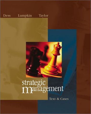 Imagen de archivo de Strategic Management: Text and Cases a la venta por a2zbooks