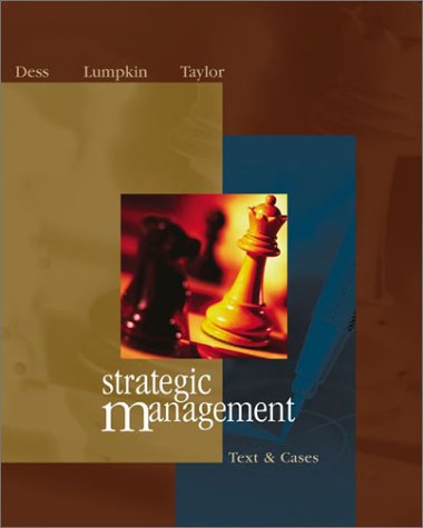 Stock image for Strategic Management: Text and Cases for sale by HPB-Red
