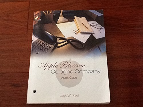 9780072844504: Apple Blossom Cologne Company: Audit Case