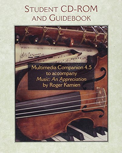 Imagen de archivo de Multimedia Companion 4.5 to accompany Music: An Appreciation a la venta por Jenson Books Inc