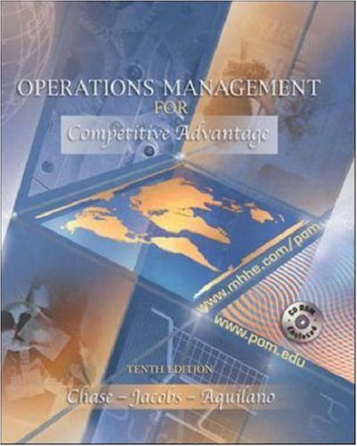 Stock image for Operations Management for Competitive Advantage with Student-CD for sale by HPB-Red