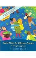 Beispielbild fr Social Welfare Policy zum Verkauf von Better World Books