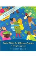 9780072845822: Social Policy for Effective Practice: A Strengths Approach