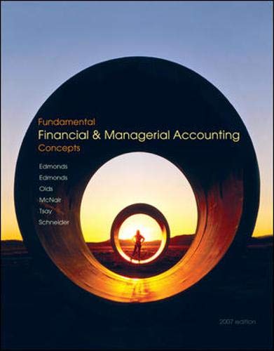 Beispielbild fr Fundamental Financial and Managerial Accounting Concepts zum Verkauf von Wonder Book