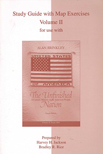 Stock image for The Unfinished Nation, Fourth Edition, Study Guide, Vol. 2 for sale by HPB-Red