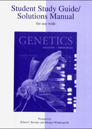 9780072848601: Student Study Guide/Solutions Manual to accompany Genetics