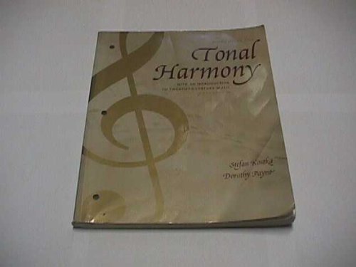 9780072852615: Workbook for Tonal Harmony With an Introduction to 20th Century Music