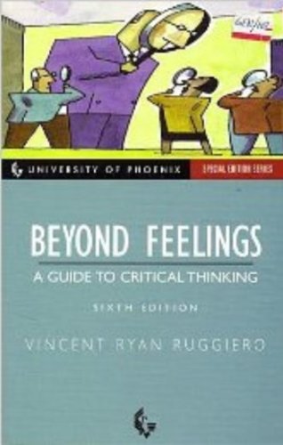 Imagen de archivo de Beyond Feelings: A Guide to Critical Thinking a la venta por SecondSale