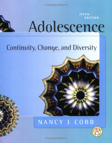 Beispielbild fr Adolescence: Continuity, Change, and Diversity zum Verkauf von SecondSale