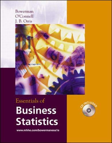 Imagen de archivo de Essentials of Business Statistics with Student CD-ROM a la venta por HPB-Red