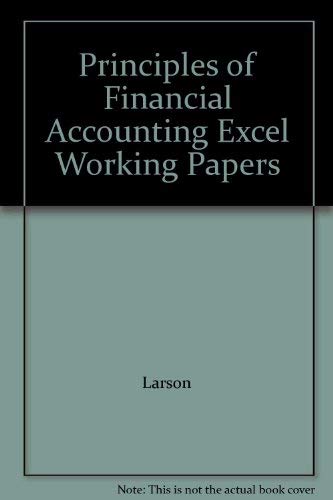 Stock image for Principles of Financial Accounting ExLarson; Wild; Chiapetta for sale by Iridium_Books