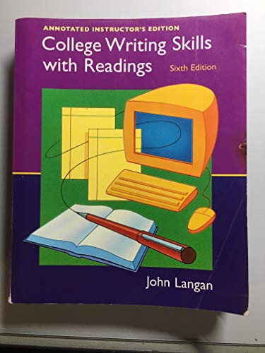 Stock image for College Writing Skills with Readings: Annotated Instructor's Edition for sale by Better World Books