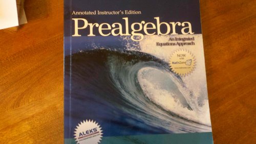 Imagen de archivo de Instructor's Annotated Edition: Prealgebra: An Integrated Equations Approach (Streeter Series in Mathematics) a la venta por ThriftBooks-Atlanta