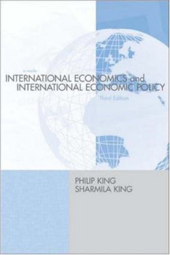 Beispielbild fr International Economics and International Economics Policy : A Reader zum Verkauf von Better World Books