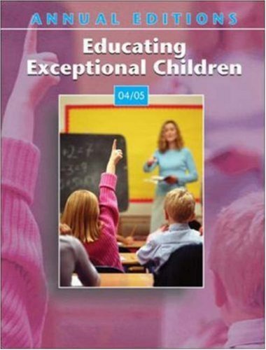 Beispielbild fr Annual Editions: Educating Exceptional Children 04/05 zum Verkauf von HPB-Red